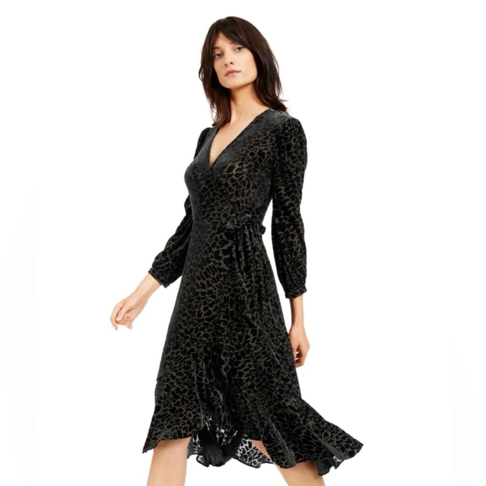 Calvin Klein Black Velvet Dress